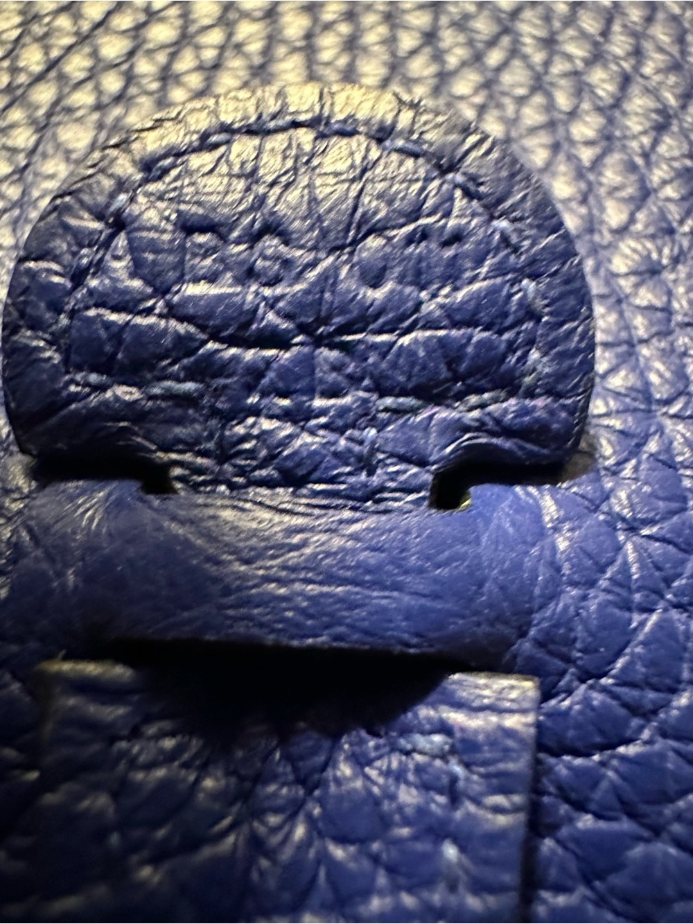 *SOLD* Blue Hermes TPM Evelyne Handbag - Picture 7 of 8